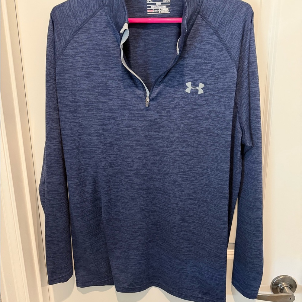 Under Armour Heathered Navy Quarter-Zip